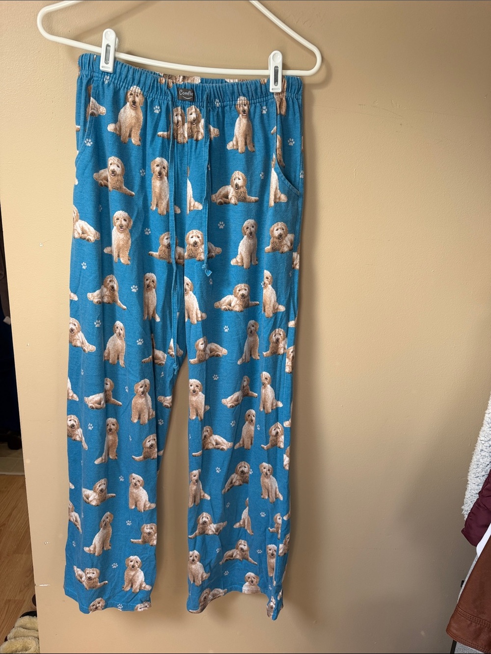 Blue Dog Print Pajama Pants